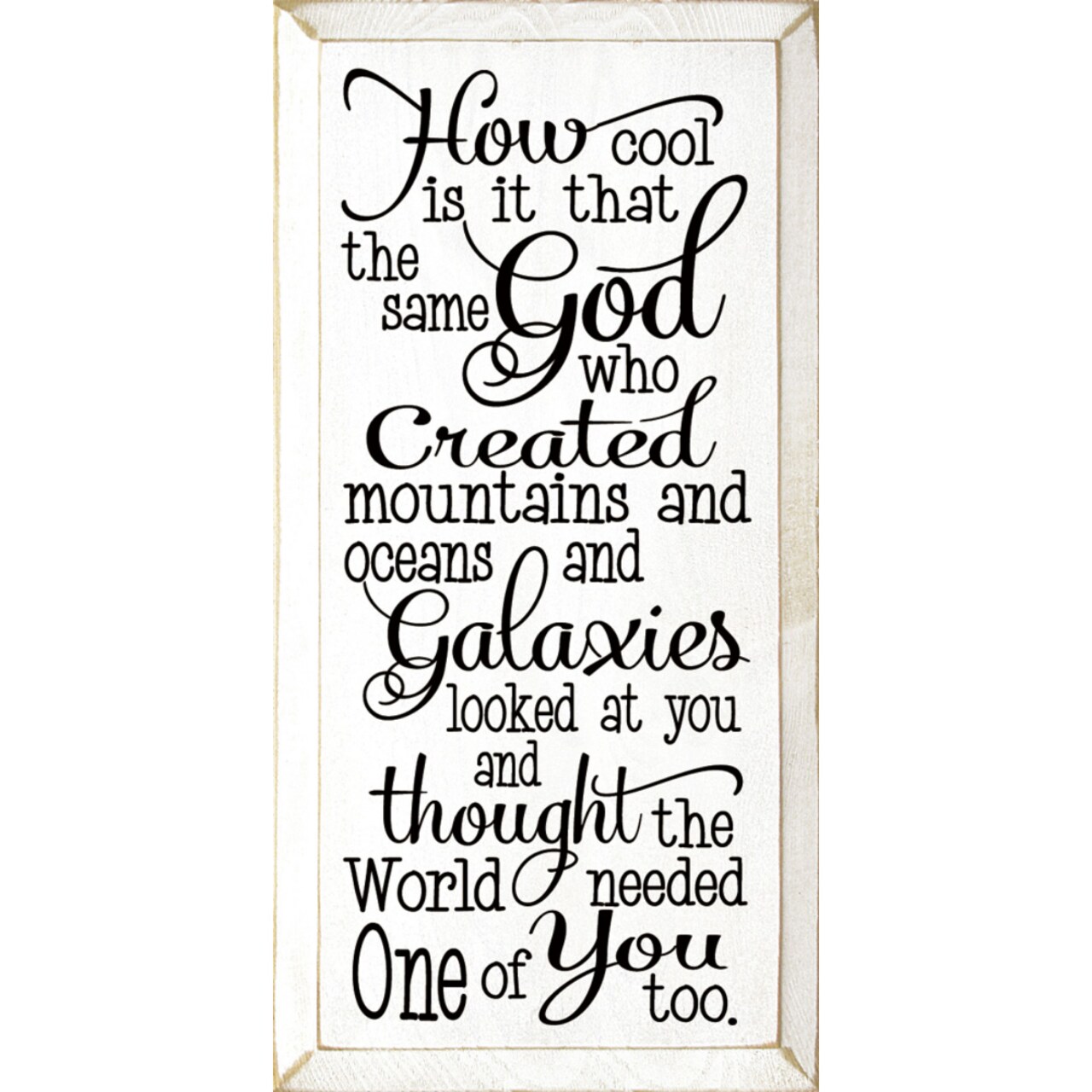 Inspirational Quote Wall Decor – Unique God’s Creation Design